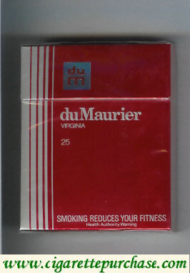 Du Maurier Virginia 25s cigarettes hard box